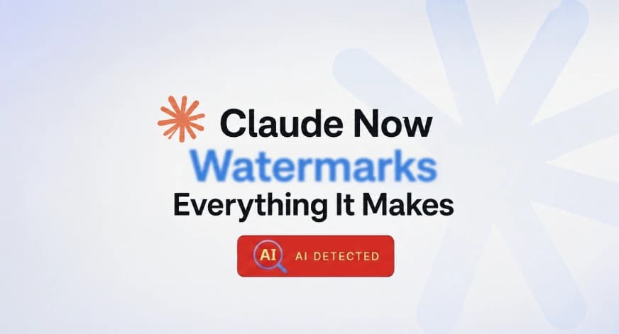 Claude Now Watermarks Everything It Makes