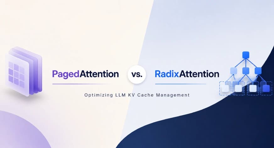 PagedAttention vs. RadixAttention: Optimizing LLM KV Cache Management
