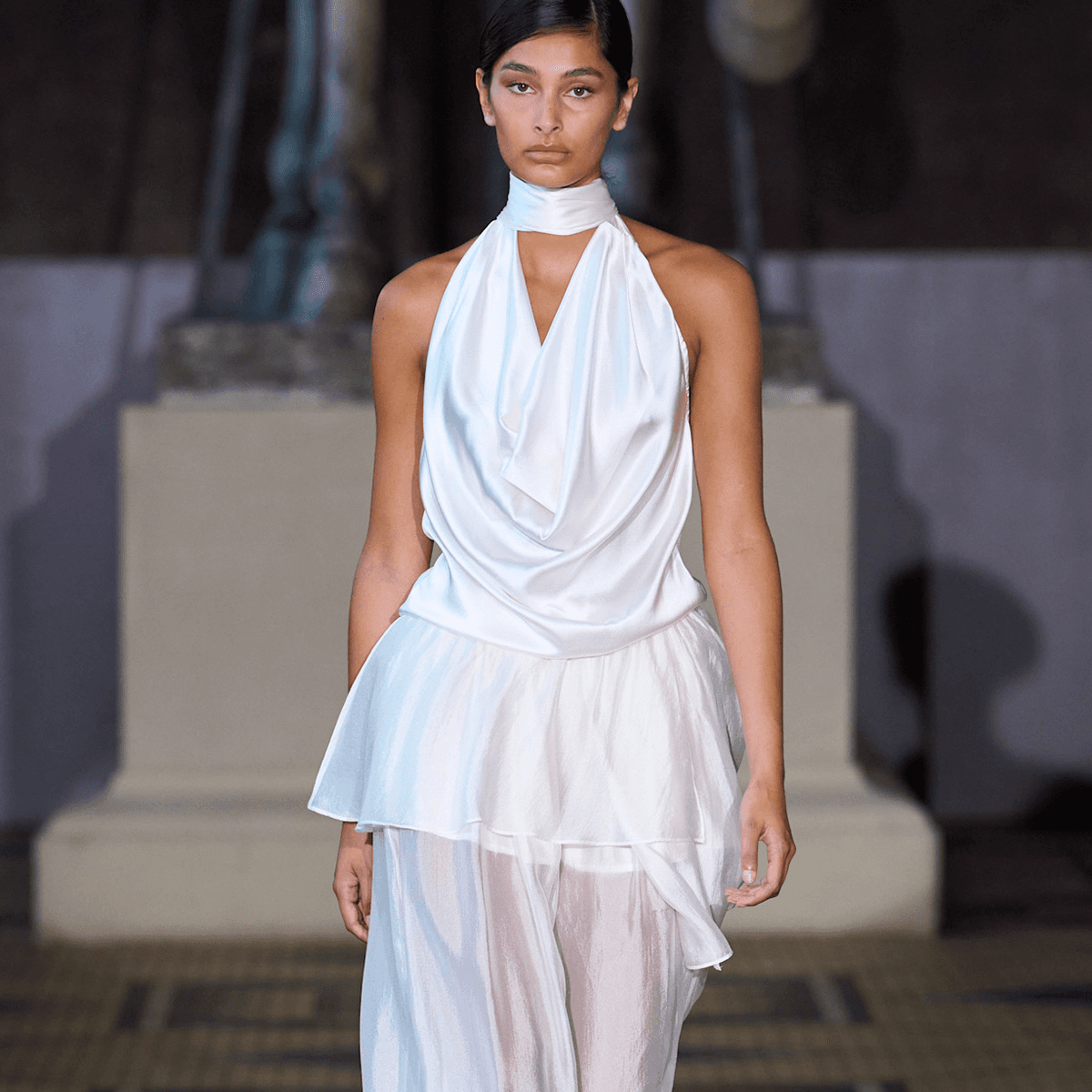  Sheer, Slinky, and Barely There—Copenhagen's Chicest Runway Trend Is Coming for Bridal 