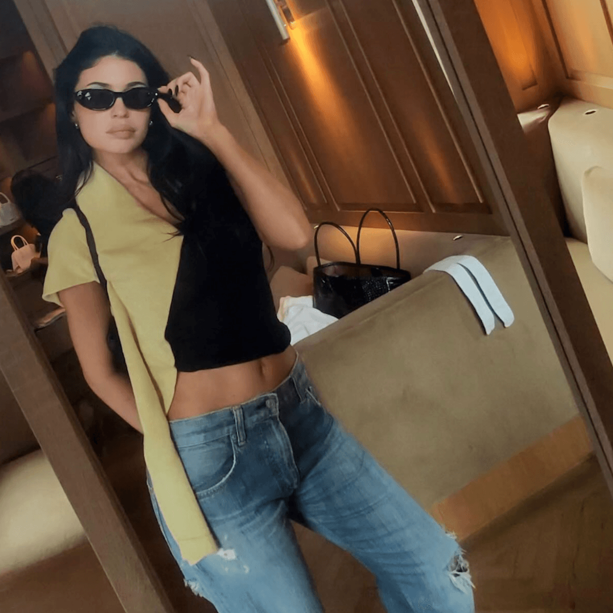  ICYMI: Hailey and Kylie Both Just Embraced This Cool-Girl Denim Outfit Combo 