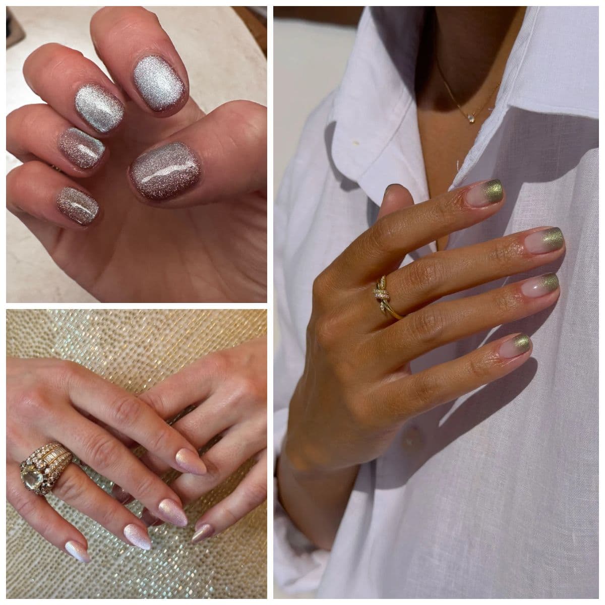  Clean Girl Nails Are Over—Leo Season Calls For Metallic Nails 