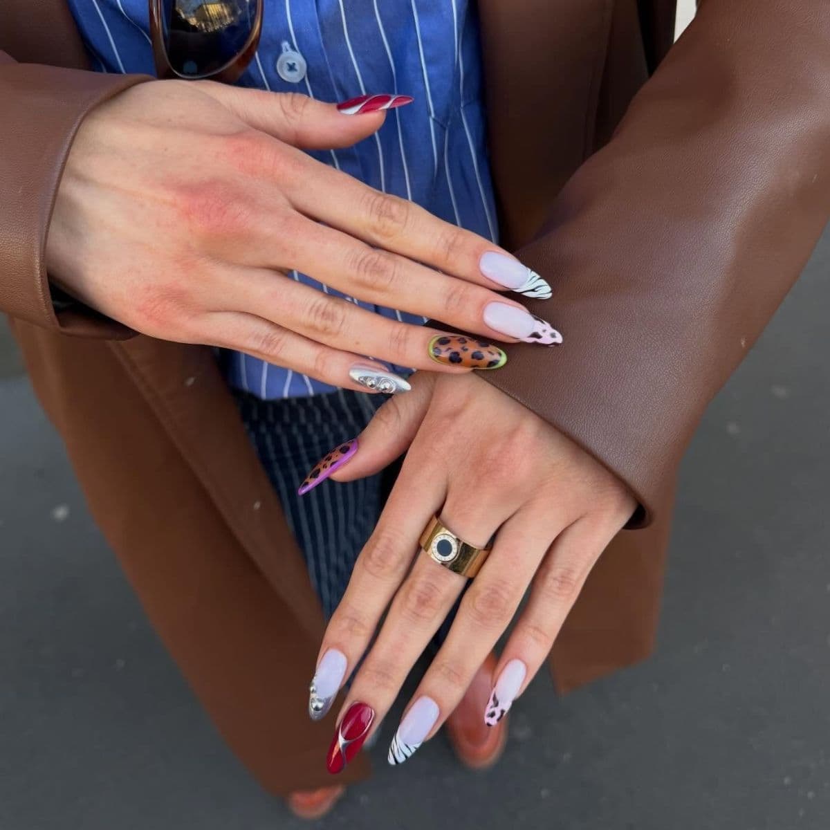  Hold the Leopard Print—This Is the Nail Design Fashion People Will Be Wearing in Autumn 