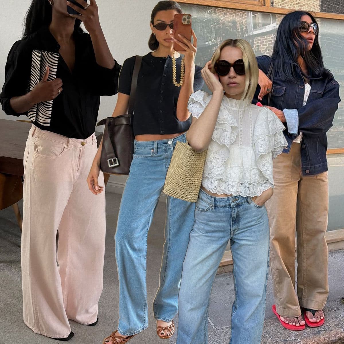  If You Want to Look Chic This Summer, Trade Barrel Jeans for One of *These* 6 Denim Trends 