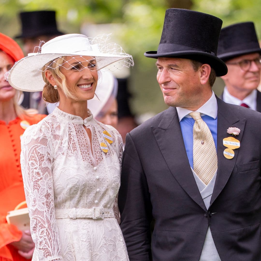  Harriet Sperling Returns to Royal Ascot in a Bridal Lace Dress From a Princess Kate-Approved Label 