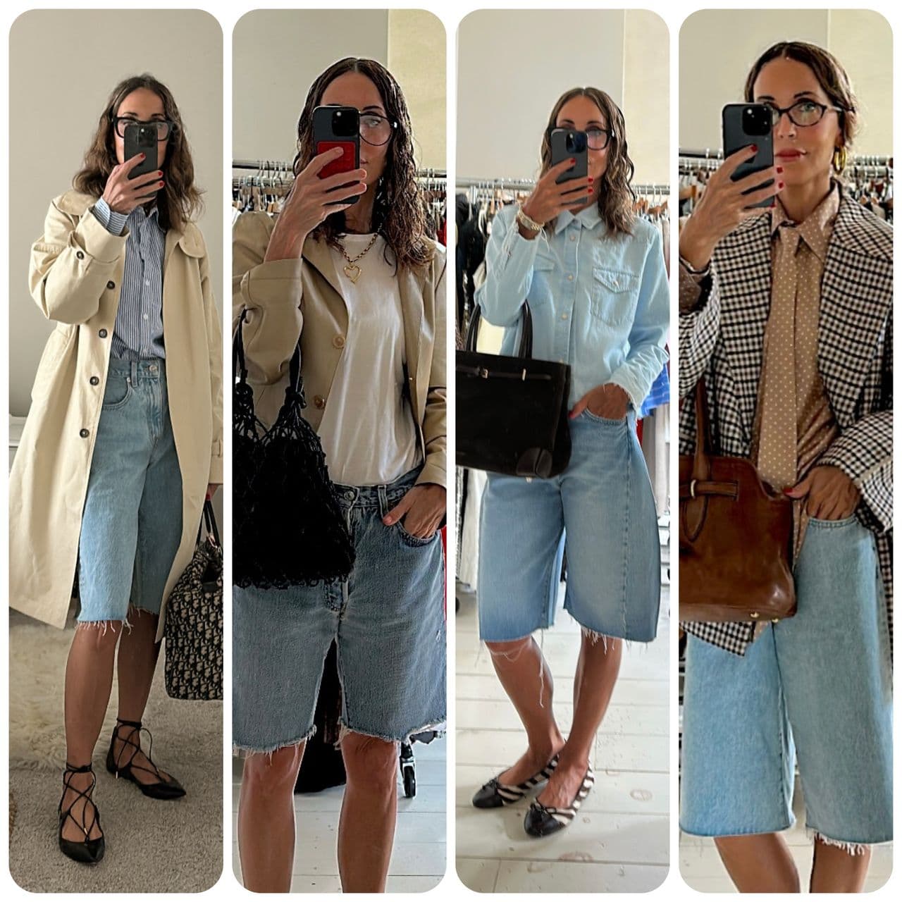  Yes, You Can Wear Denim Shorts Into Fall 