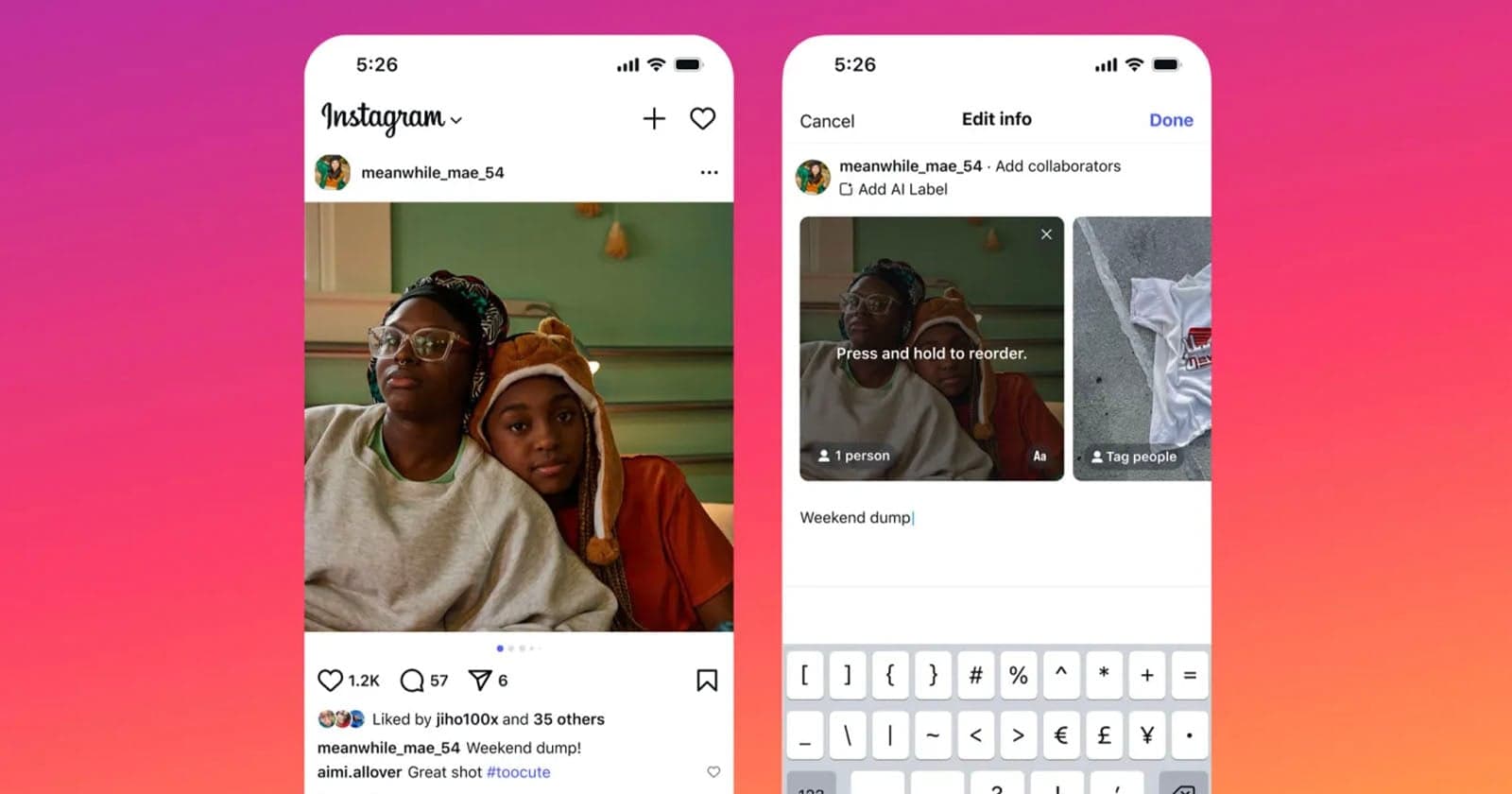 Photographers Can Now Reorder Their Pictures on an Instagram Carousel Post