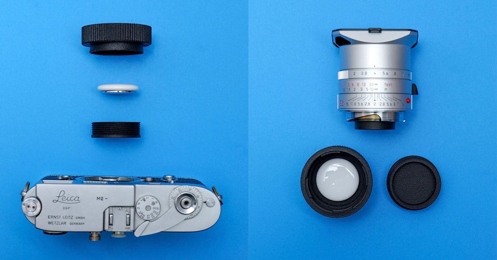 Crafty Lens Cap for Leica M Hides AirTags