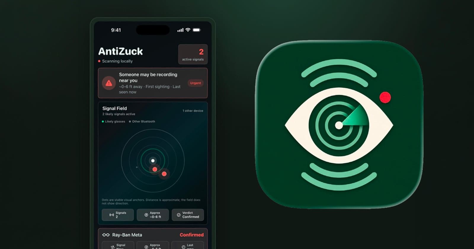 Viral iPhone App Warns Users When Smart Glasses Are Nearby