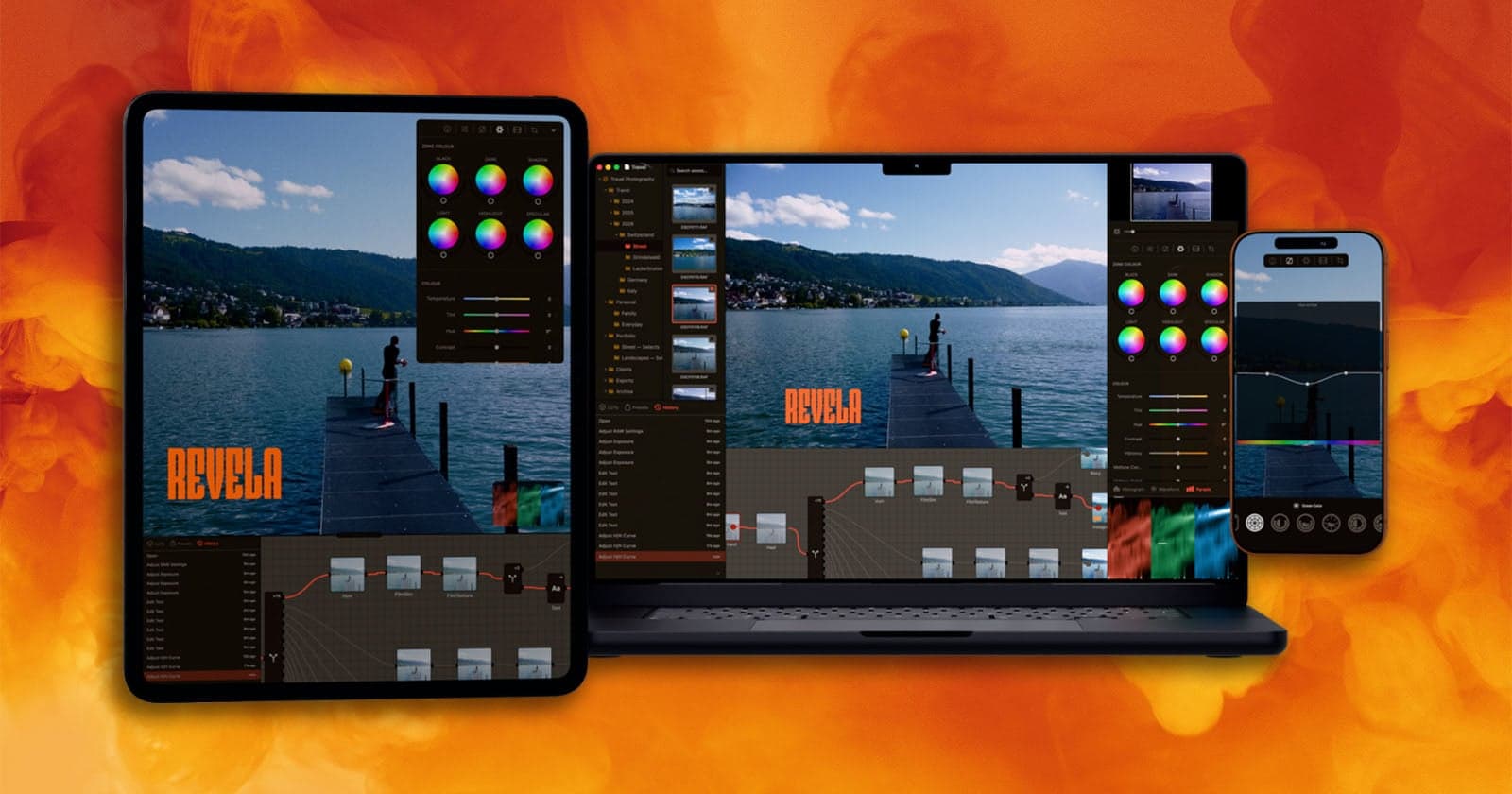 Pearla Revela Is a Node-Based RAW Photo and Video Editing Platform for iPhone, iPad, and Mac