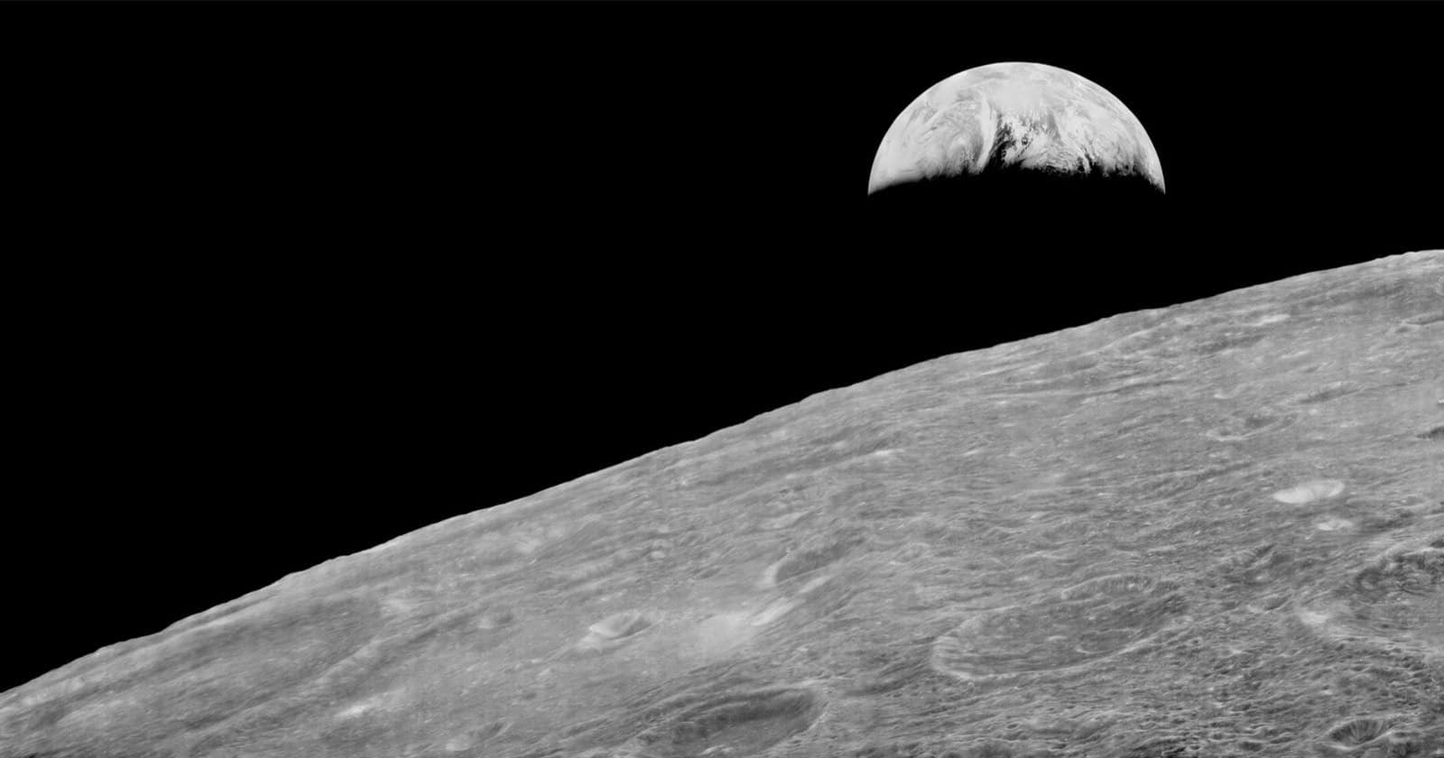 The First-Ever Earthrise Photo Was Taken 60 Years Ago on a Film Camera by a Robot Spacecraft