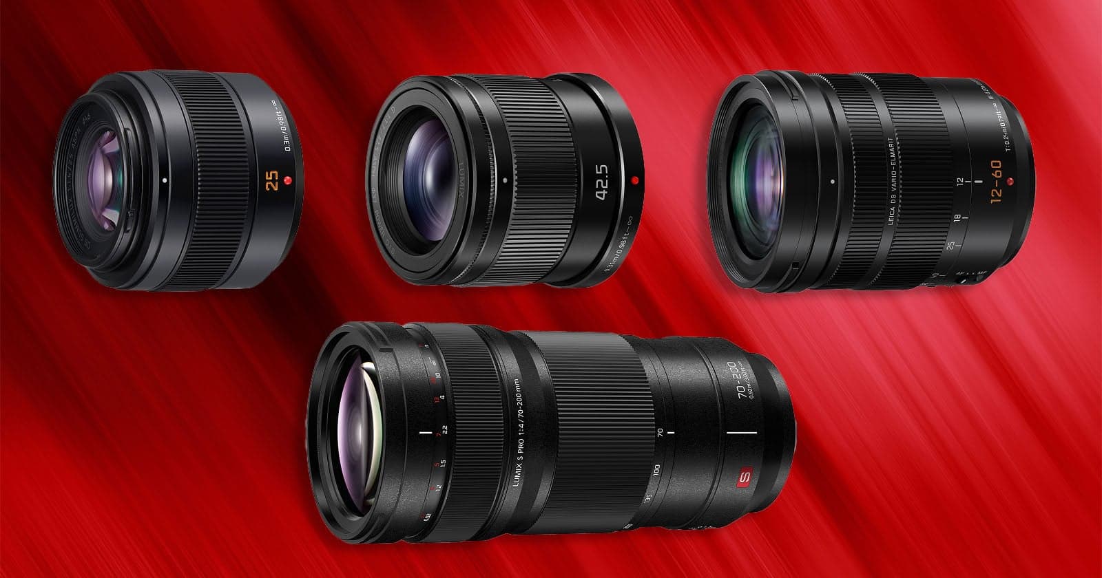 Panasonic Refreshes Four Lenses, Including Three for Micro Four Thirds