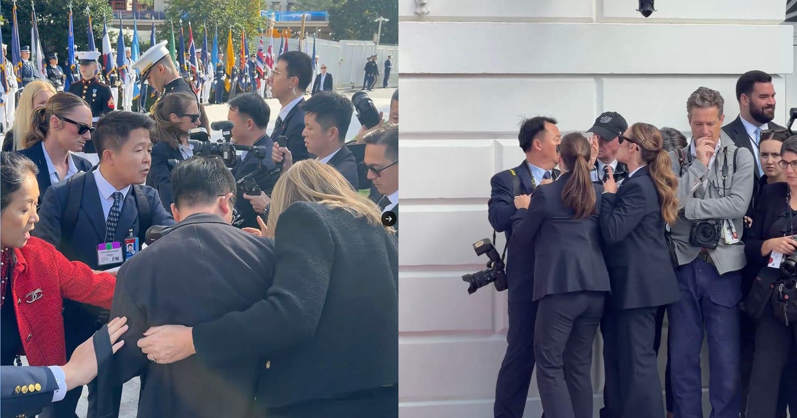 A Moment of Tension: Photographers Converge Outside the White House