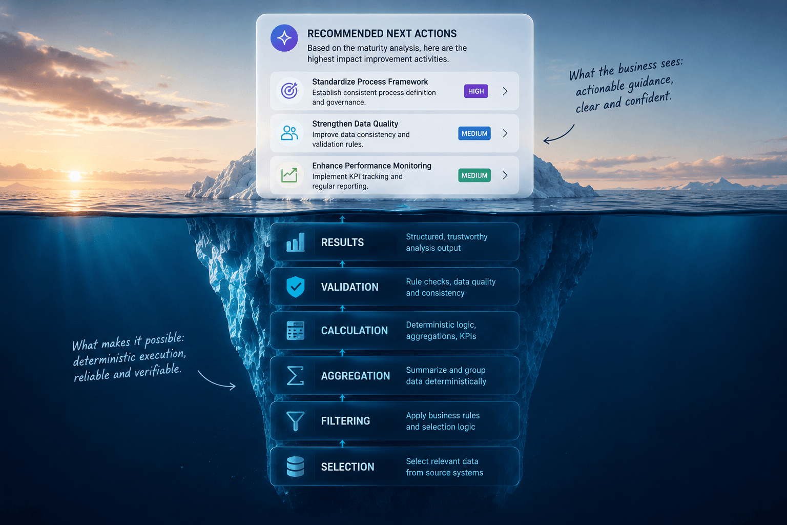 Hybrid AI: Combining Deterministic Analytics with LLM Reasoning