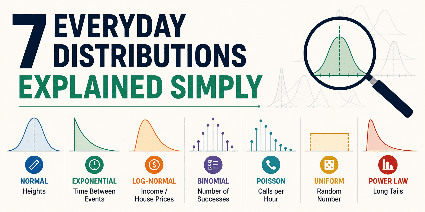 7 Everyday Distributions Explained Simply