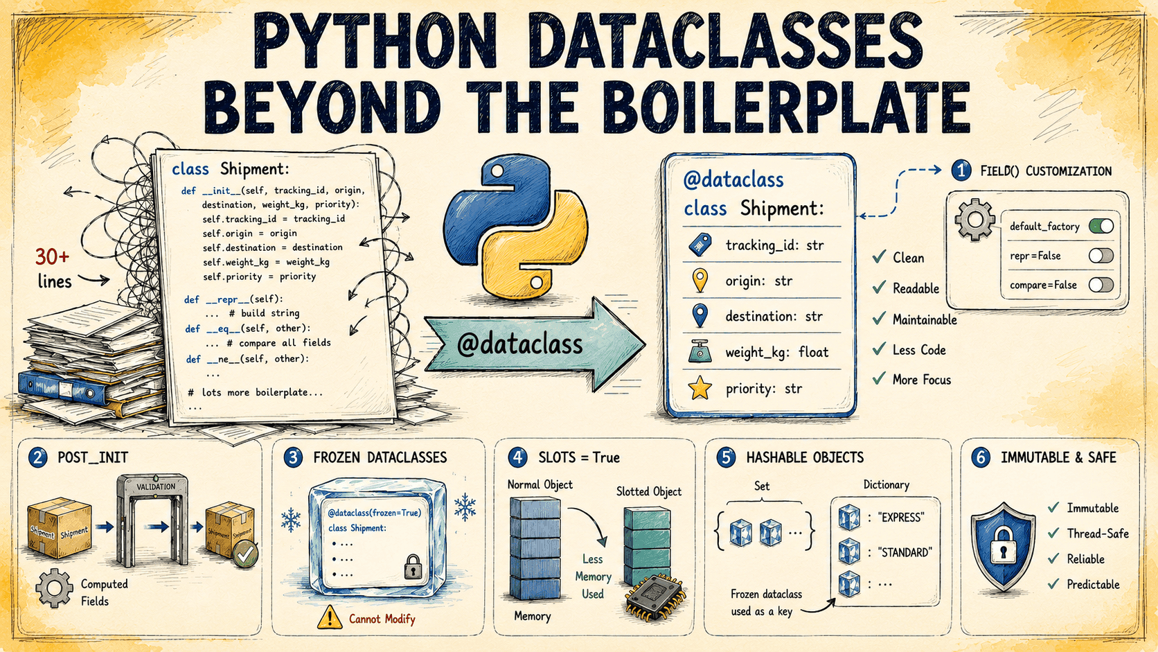 Python Data Classes Beyond the Boilerplate