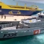 VIDEO: Mexican Navy Vessel Loses Control, Hits Docked Ferry At Isla Mujeres Port