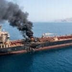 Crew Abandons Burning Vessel After Projectile Strike In Strait Of Hormuz, Ship Left Adrift