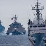 Philippine Navy & Chinese Warship Exchange Radio Challenges Near Disputed Sabina Shoal During Naval Exercise With U.S & Australia