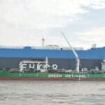 The World’s Largest Methanol Bunkering Ship Just Fuelled A Brand New Car Carrier In Shanghai