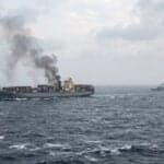 US Navy Helicopter Fires Hellfire Missiles At Panama-Flagged Ship Attempting To Reach Iran