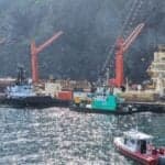 MSC Baltic III Being Pulled Ashore In Newfoundland After Grounding In February 2025