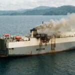 Fire Breaks Out In Engine Room Aboard Car Carrier Off Costa Rica