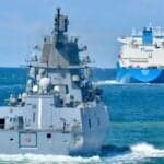 Russian Warship Escorts Gazprom LNG Tanker Along Norwegian Coast As Arctic Shipping Season Peaks