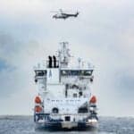 Finnish Authorities Board Ship In Baltic Sea During Live Exercise To Protect Undersea Cables