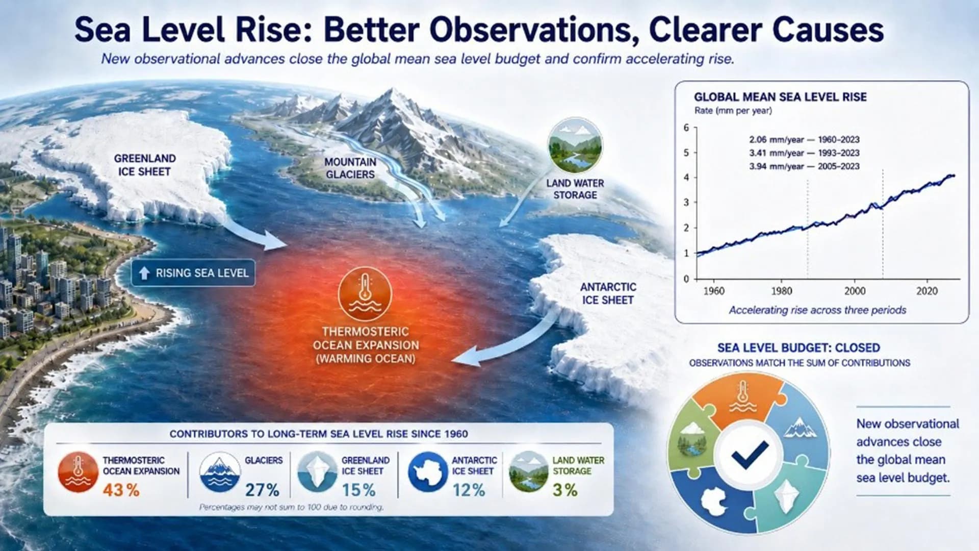 Sea level rise is speeding up and scientists now know exactly why