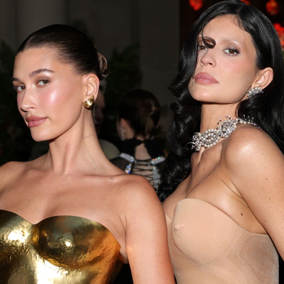 Hailey Bieber and Kylie Jenner Put a Vintage Twist on Wedding-Guest Dressing at Jordyn Woods's Nuptials
