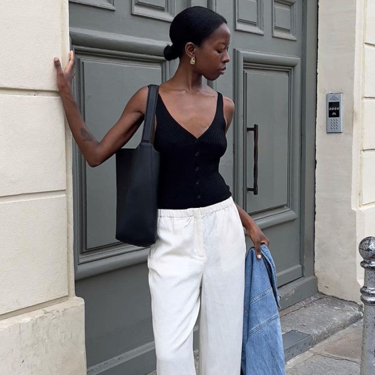 Fashion People Aren't Packing Away Their White Linen Trousers Just Yet—Here's How They're Styling Them Until Early Autumn
