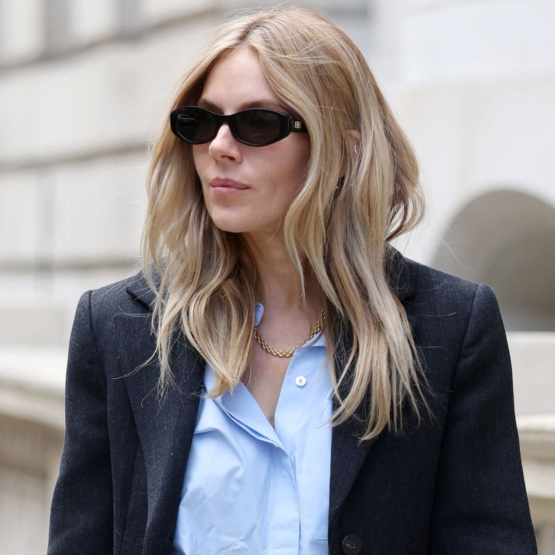 Sienna Miller Twists Her Business-Casual Look From Mango Into Fall's Cool-Girl Uniform