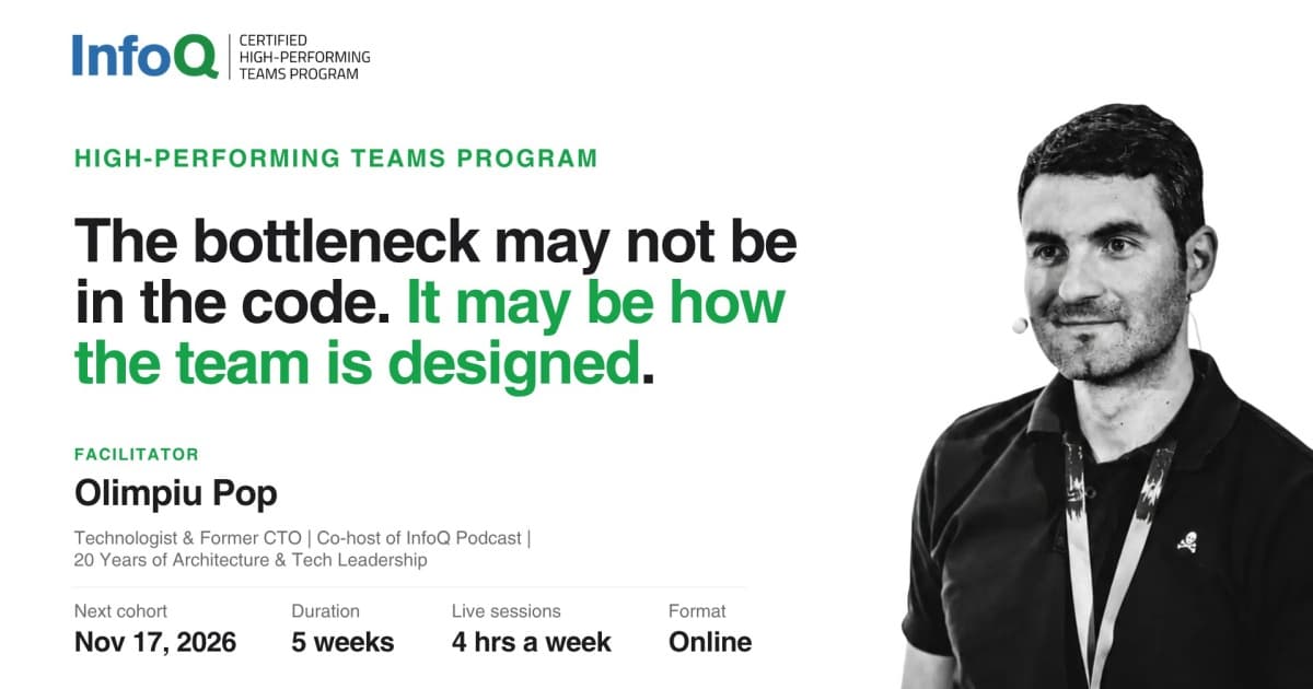 InfoQ Explores High-Performing Teams with New Certification Program