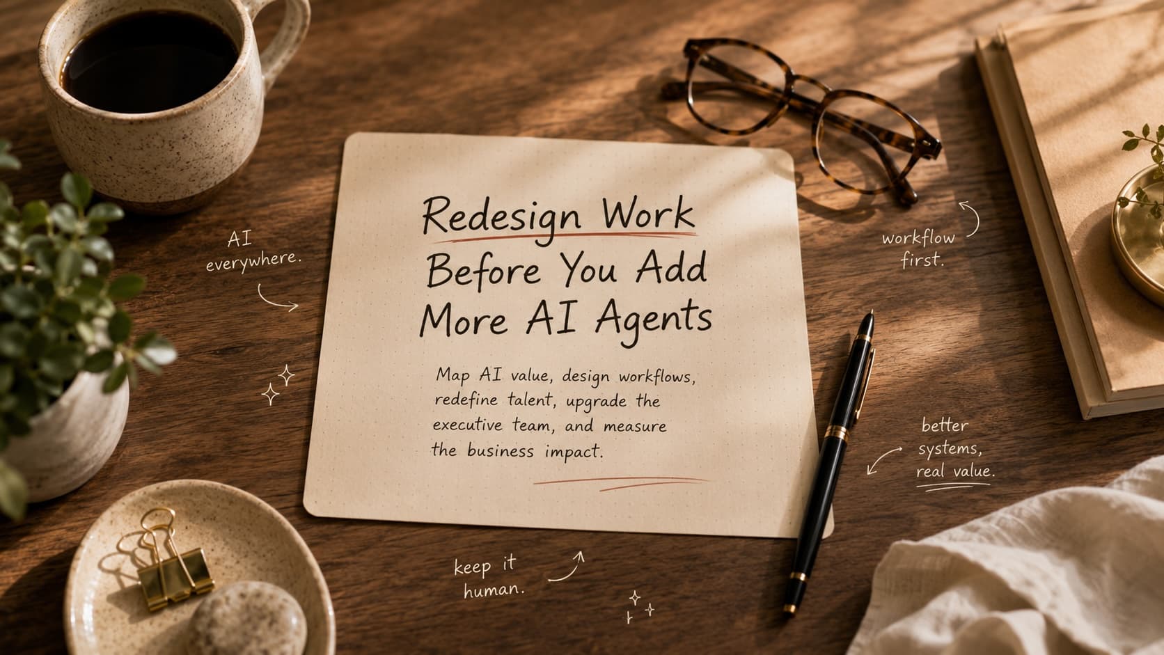 Redesign Work Before You Add More AI Agents