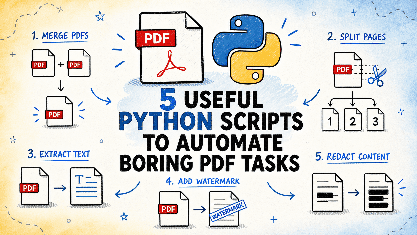 5 Useful Python Scripts to Automate Boring PDF Tasks