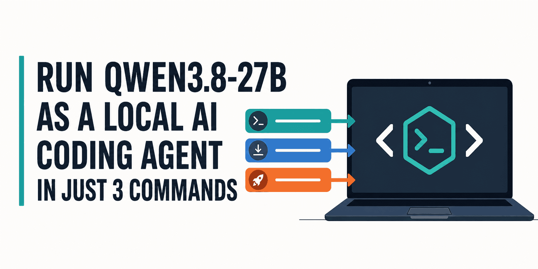 Run Qwen3.8-27B as a Local AI Coding Agent in Just 3 Commands
