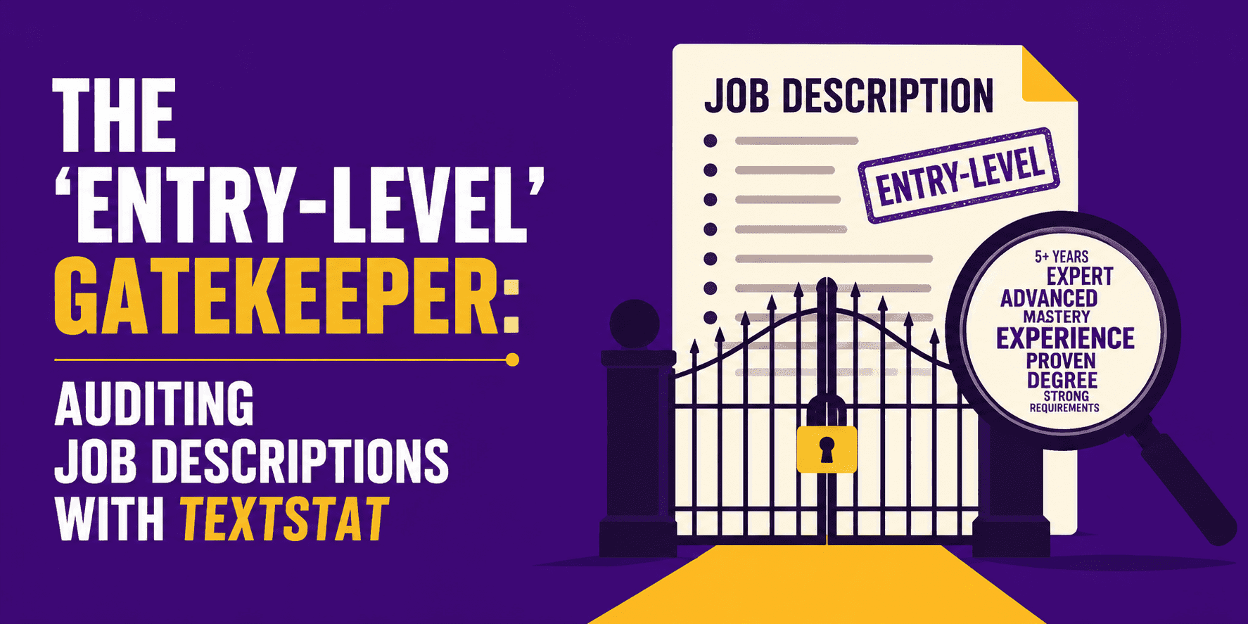 The ‘Entry-Level’ Gatekeeper: Auditing Job Descriptions with Textstat