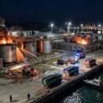 Fire Breaks Out At Russian Temryuk Sea Terminal After Ukrainian Drone Attack, 1 Killed