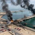 Iran Claims Missile And Drone Strikes On US Naval Fuel-Support Pier In Kuwait